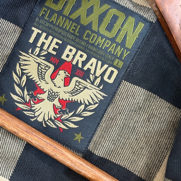 DIXXON Black and Tan Plaid Button-Down Shirt -The Bravo - Large - Picture 3 of 3